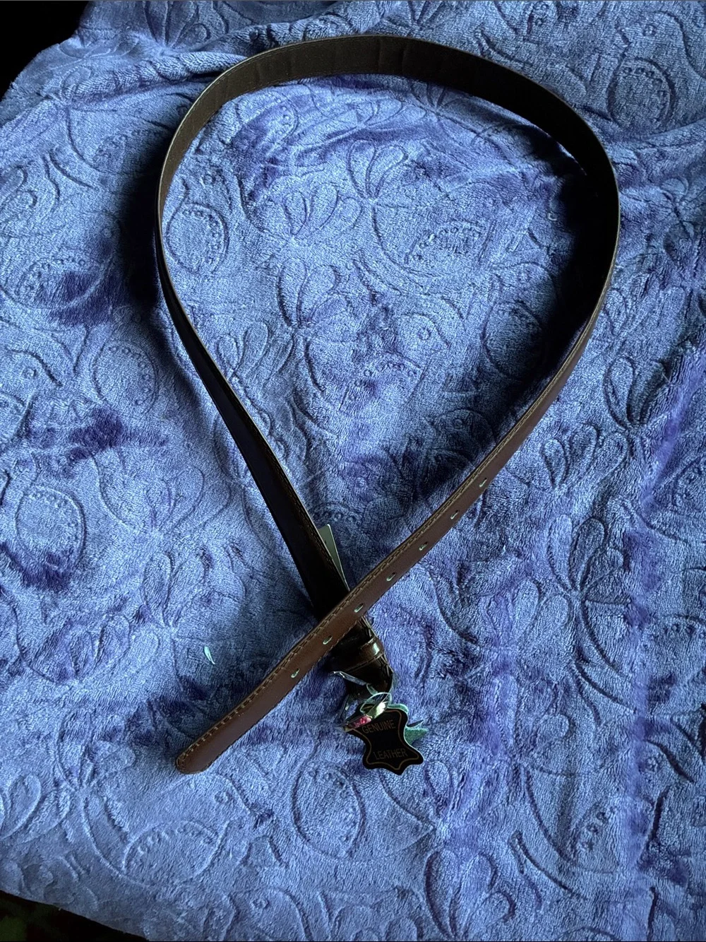 Brown Leather Belt with Star Charm